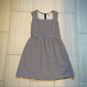 Striped Fit and Flare Dress